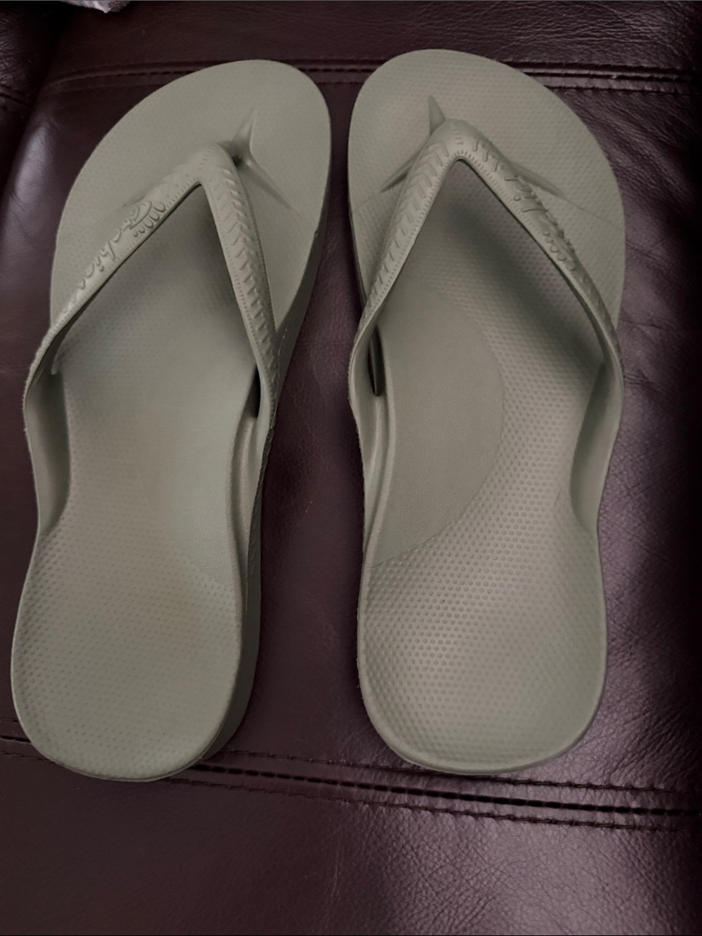 Olukai Green Rubber Flip Flop